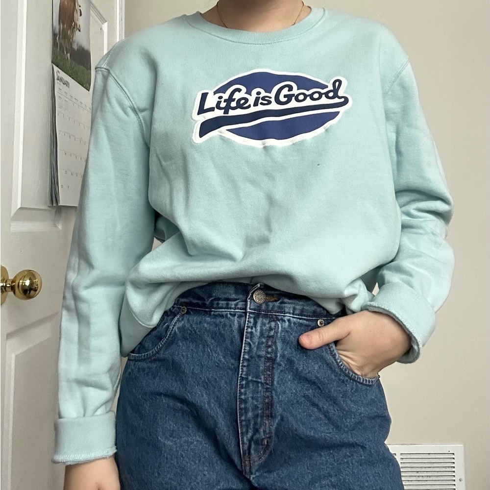 life is good crew neck